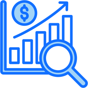 blue histogram with scan