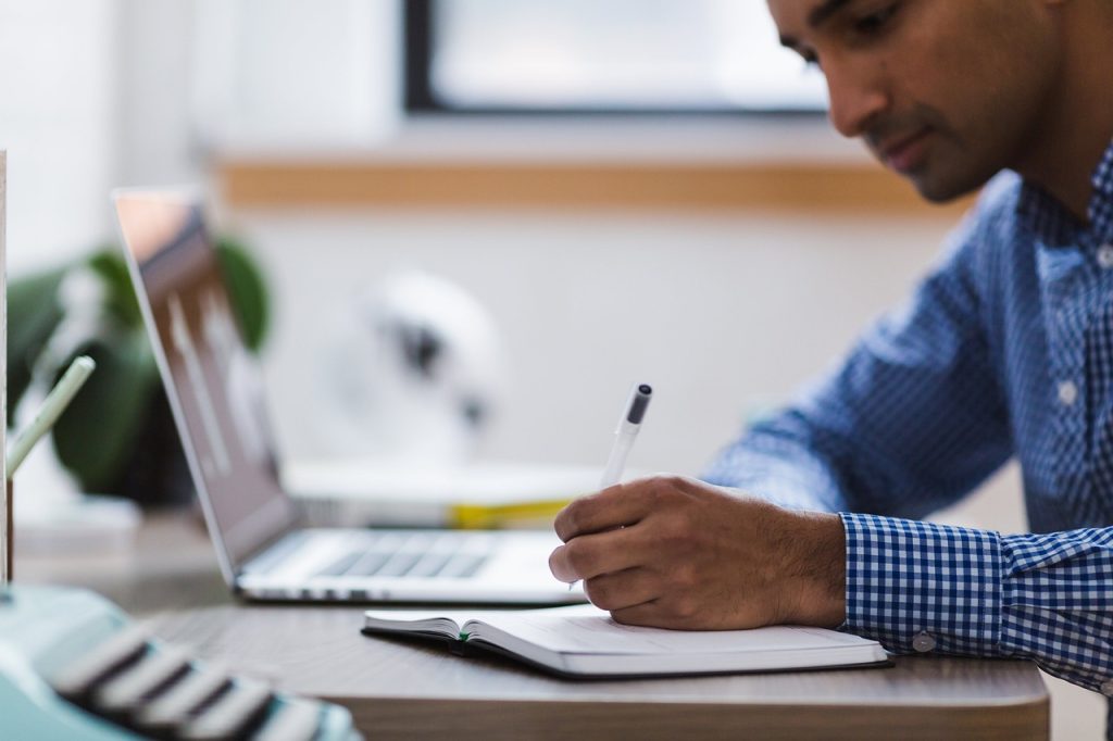 man on laptop